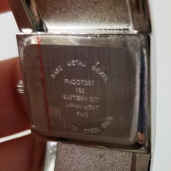 Steel cuff japanese made watch 6 1/2\